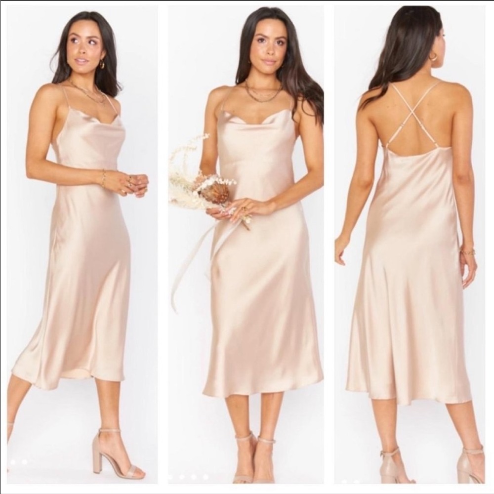Show Me Your Mumu Verona Cowl Dress Small